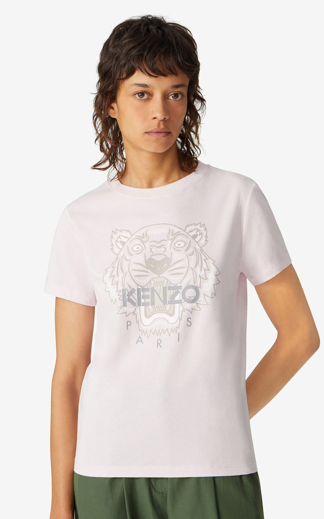 Kenzo Tiger μπλουζακια γυναικεια ροζ | GR616462